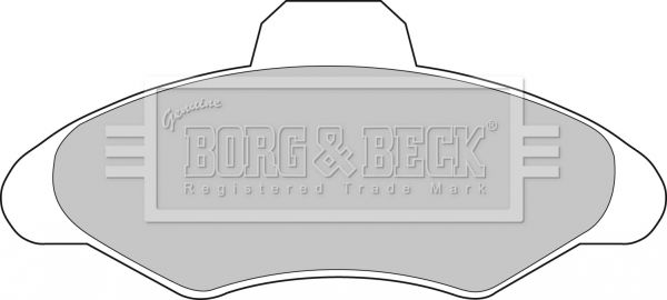 BORG & BECK Комплект тормозных колодок, дисковый тормоз BBP1116